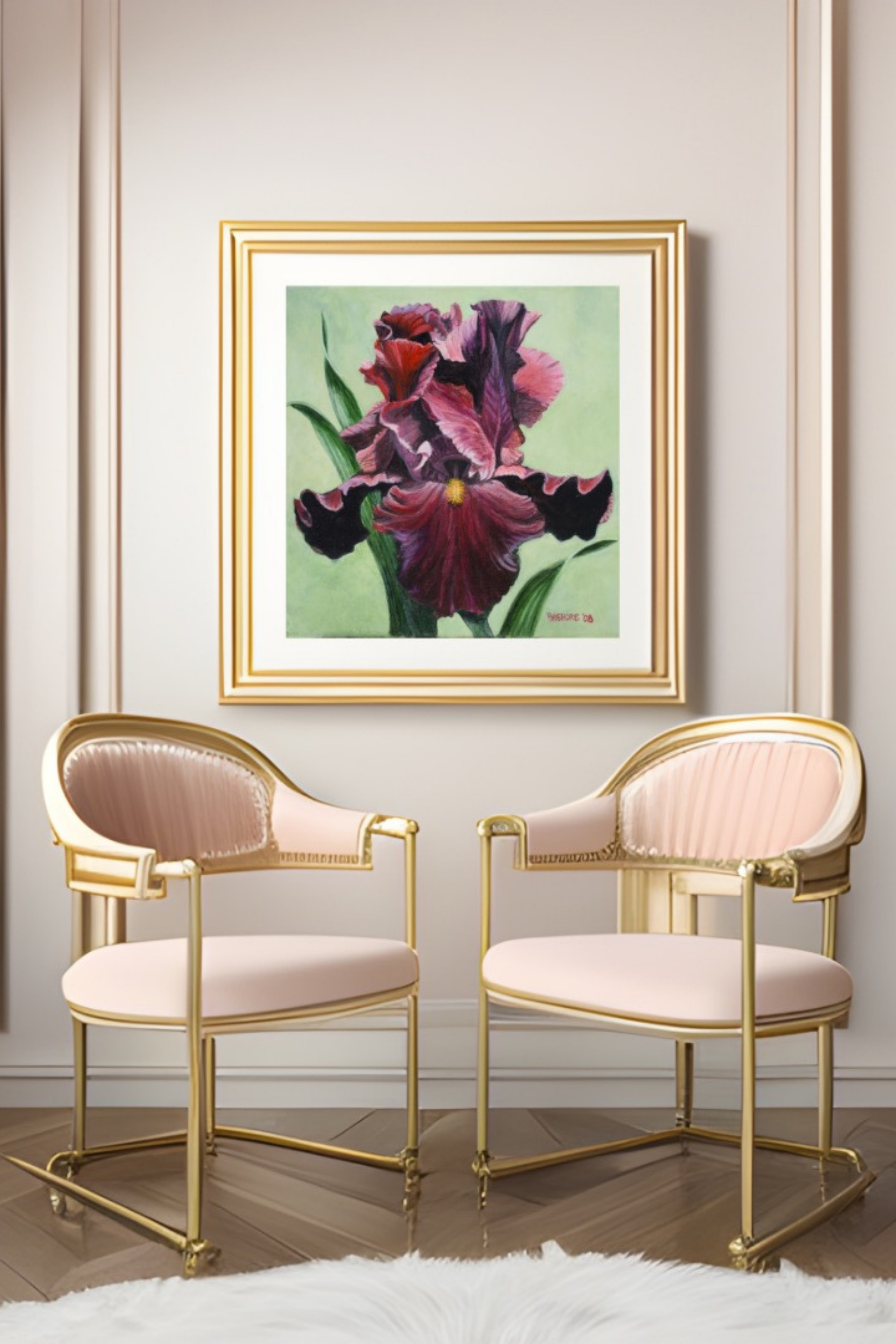 Burgundy Iris