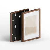Walnut Oak Glass Picture Frame