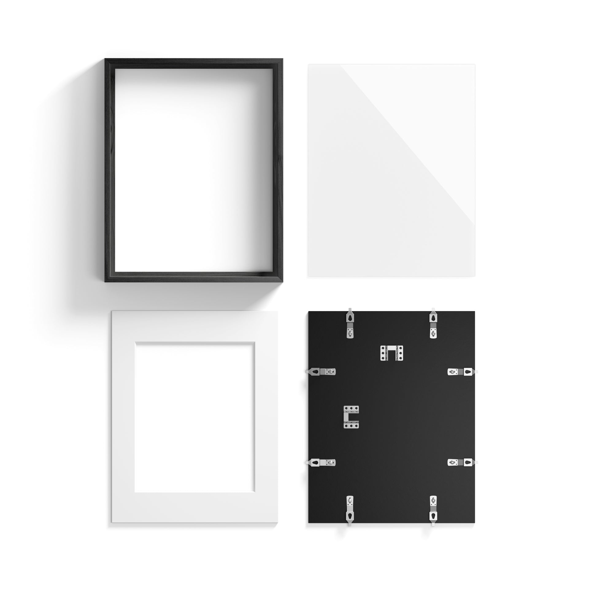 Black Oak Glass Picture Frame