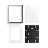 Black Metal Glass Picture Frame