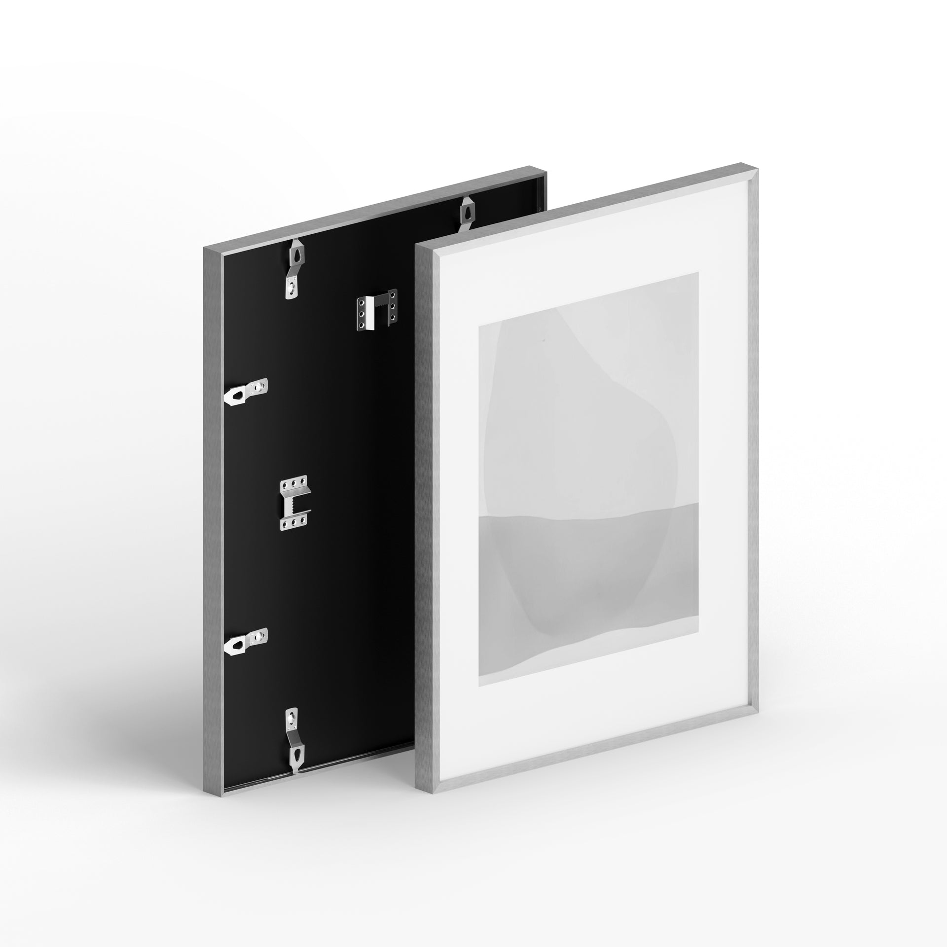 Silver Metal Glass Picture Frame