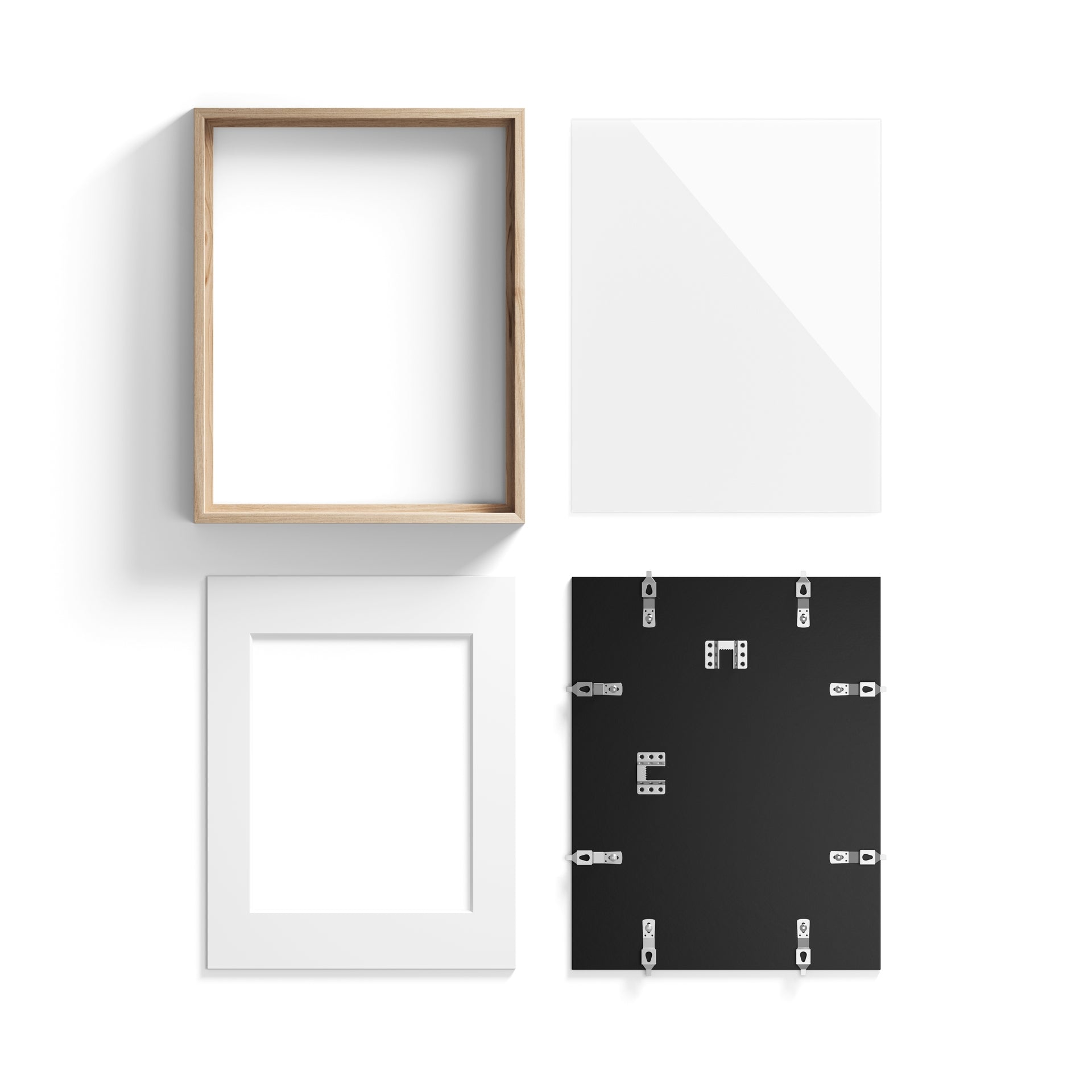 Natural Oak Glass Picture Frame